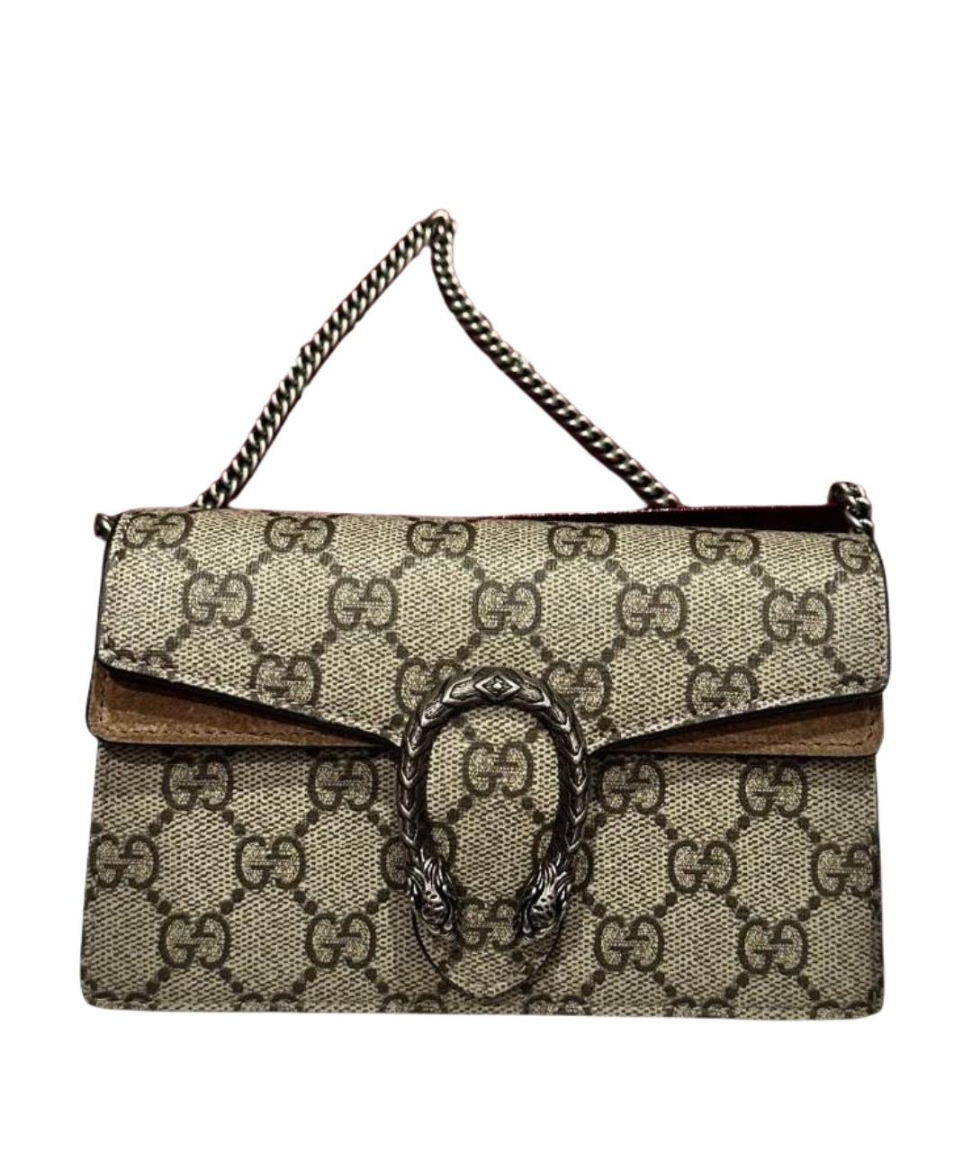 GUCCI Бежевая канва сумка через плечо, фото 1