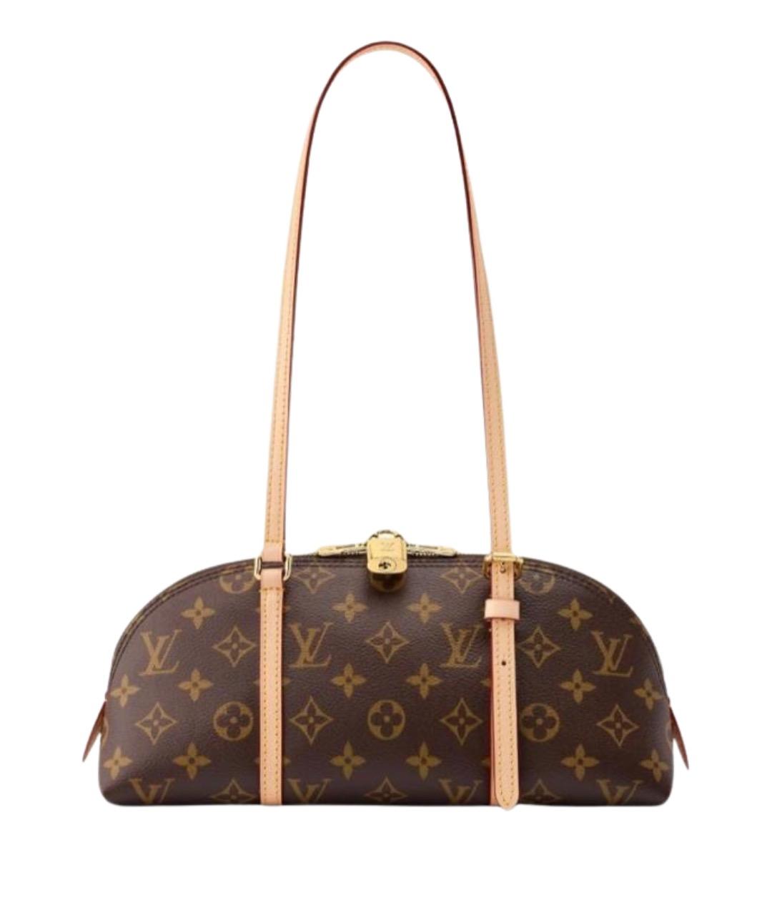 LOUIS VUITTON Коричневая канва сумка с короткими ручками, фото 1