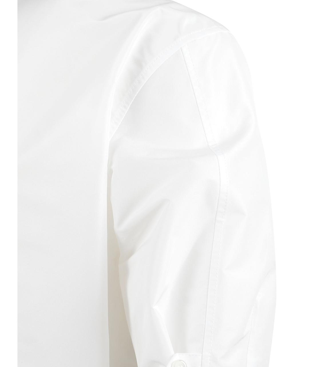 JIL SANDER Белая полиэстеровая рубашка, фото 2