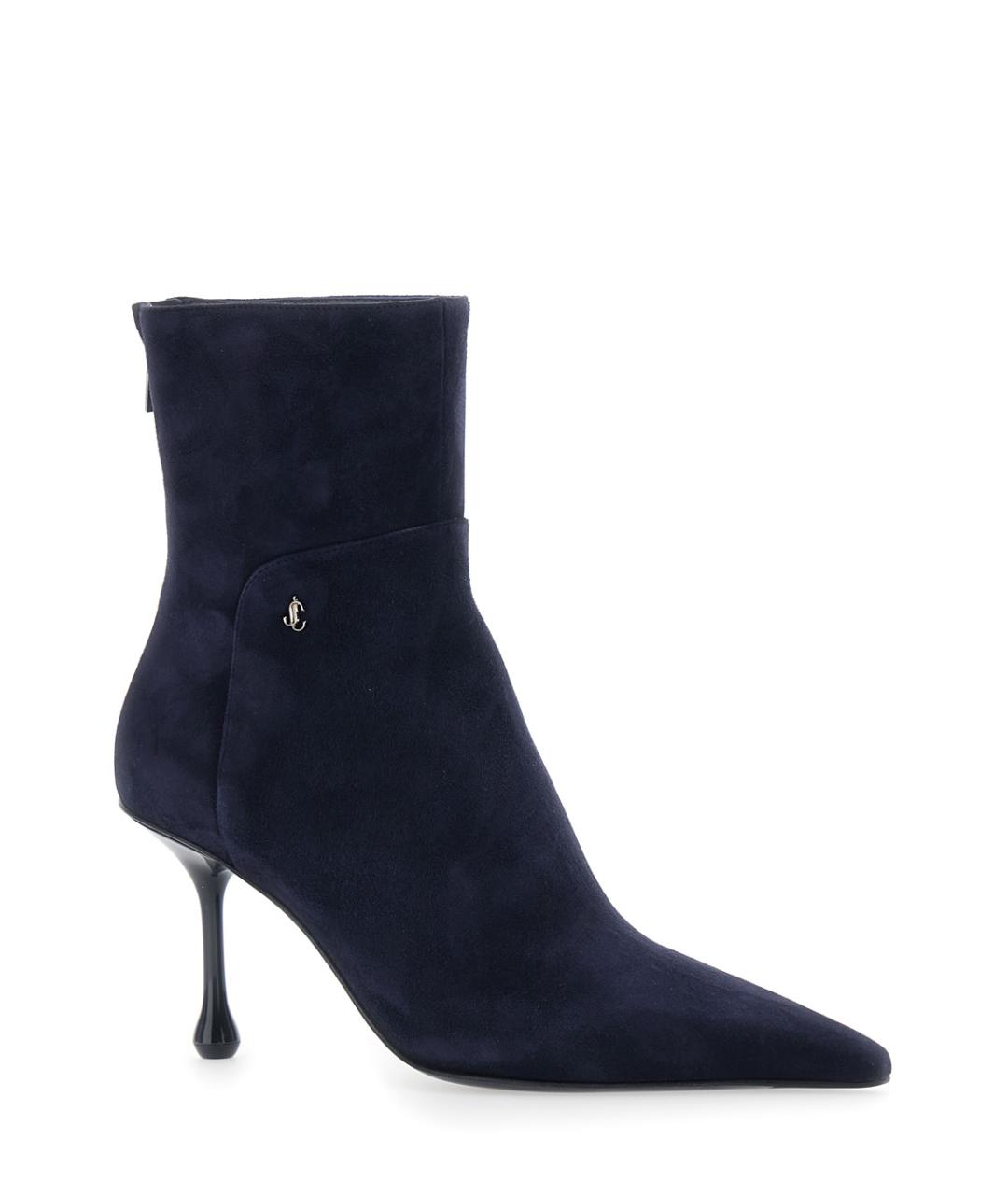 JIMMY CHOO Синие замшевые ботильоны, фото 2