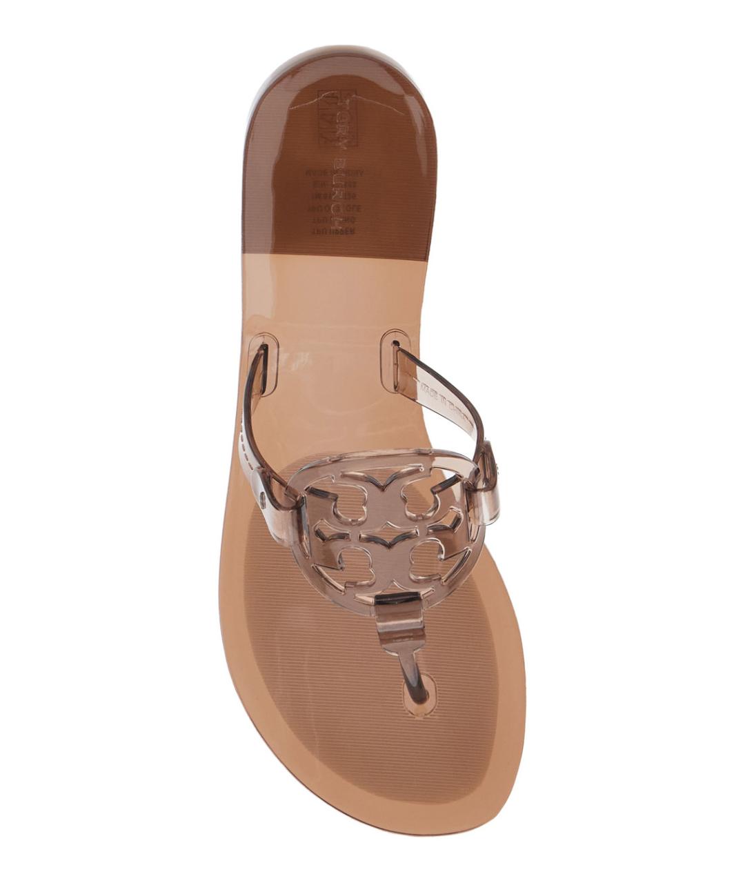 TORY BURCH Прозрачные резиновые шлепанцы, фото 4