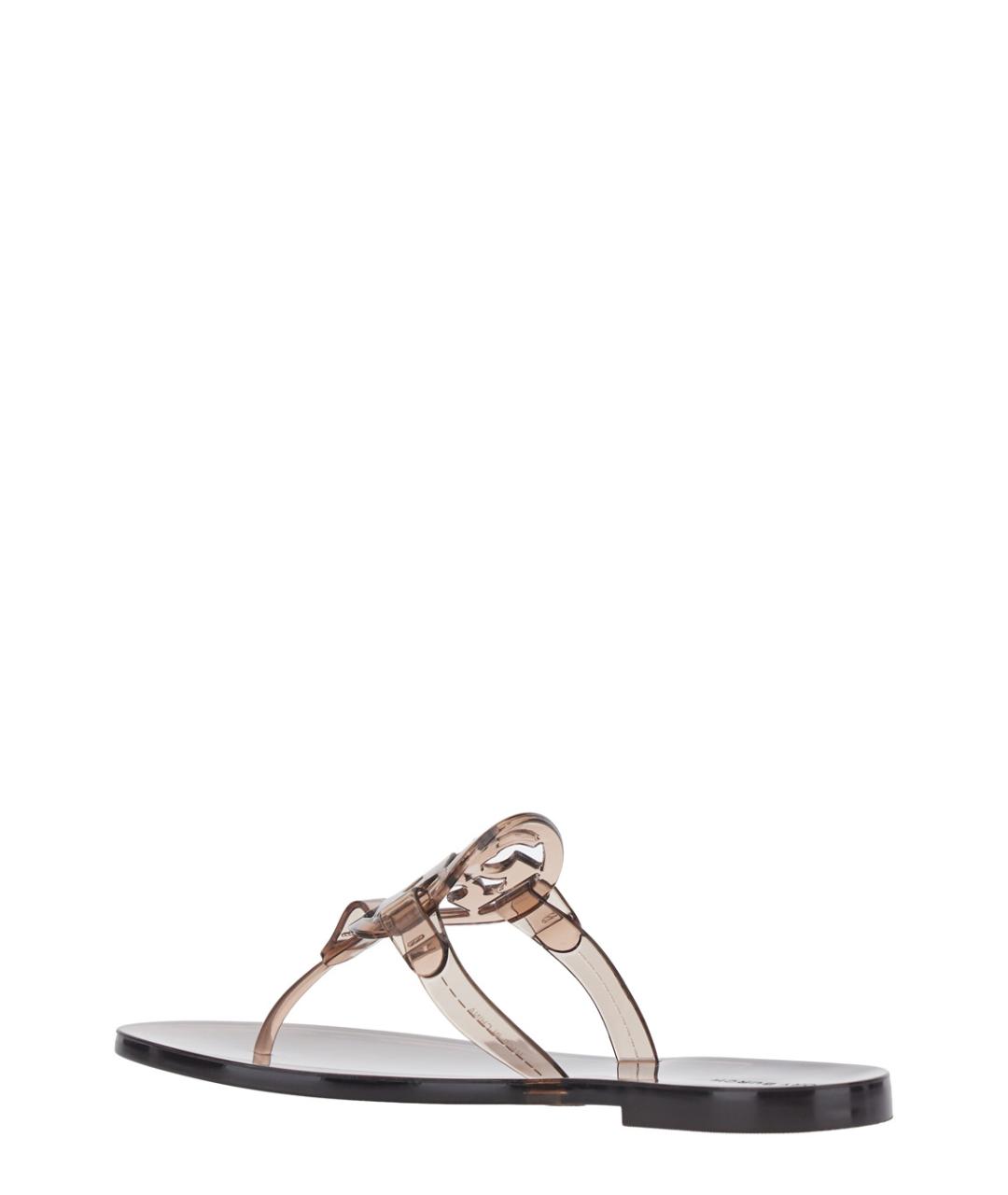 TORY BURCH Прозрачные резиновые шлепанцы, фото 3