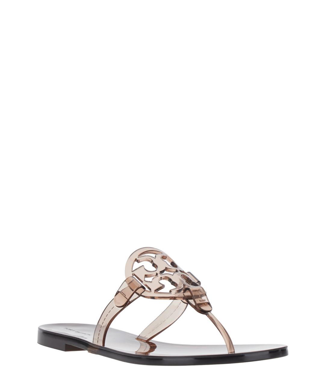 TORY BURCH Прозрачные резиновые шлепанцы, фото 2