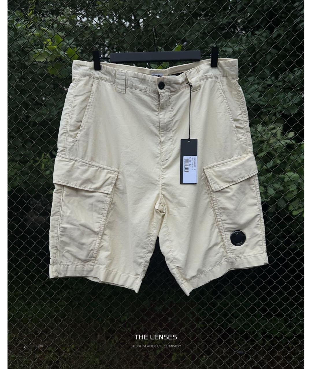 CP COMPANY Бежевые хлопковые шорты, фото 2