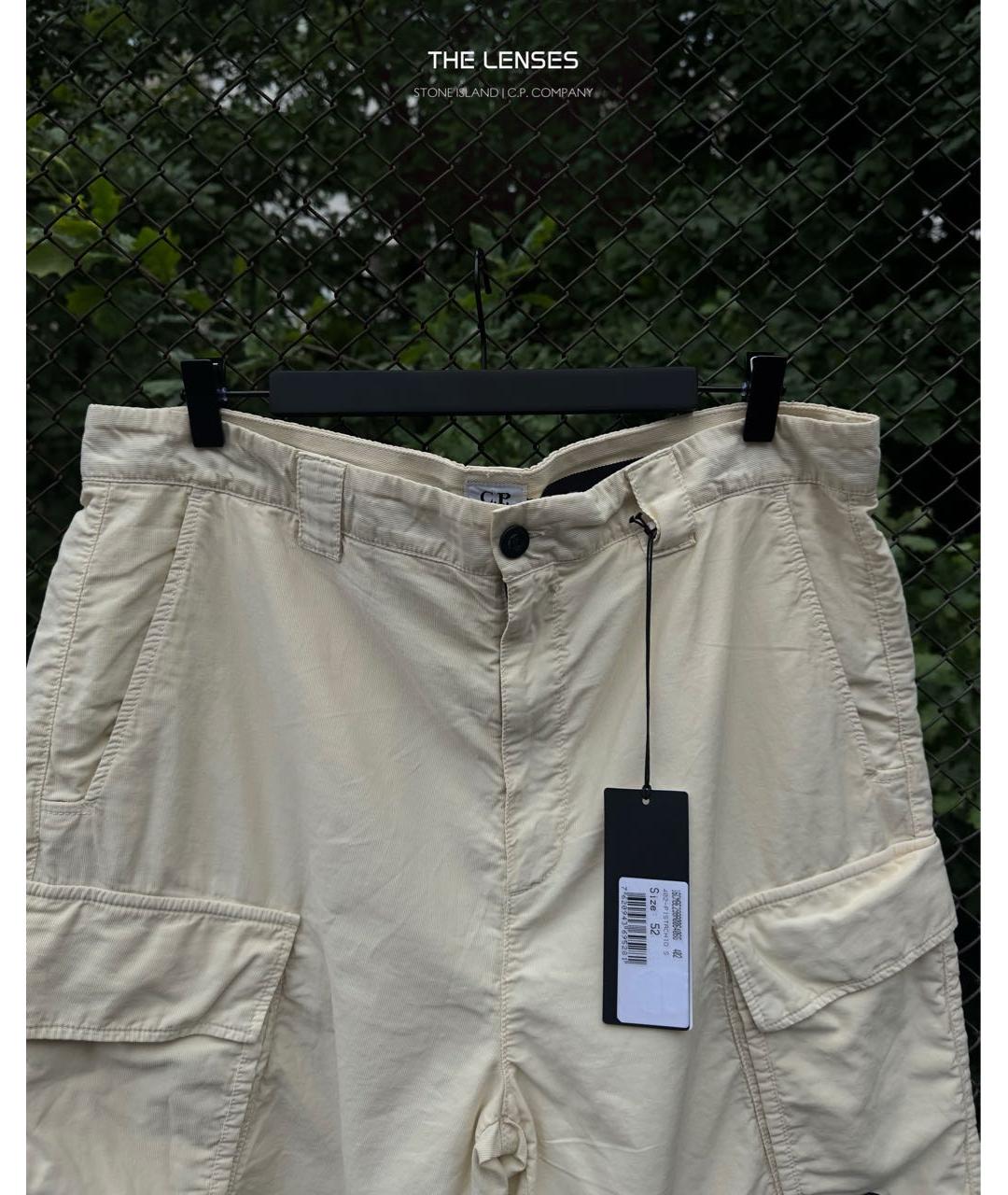 CP COMPANY Бежевые хлопковые шорты, фото 6