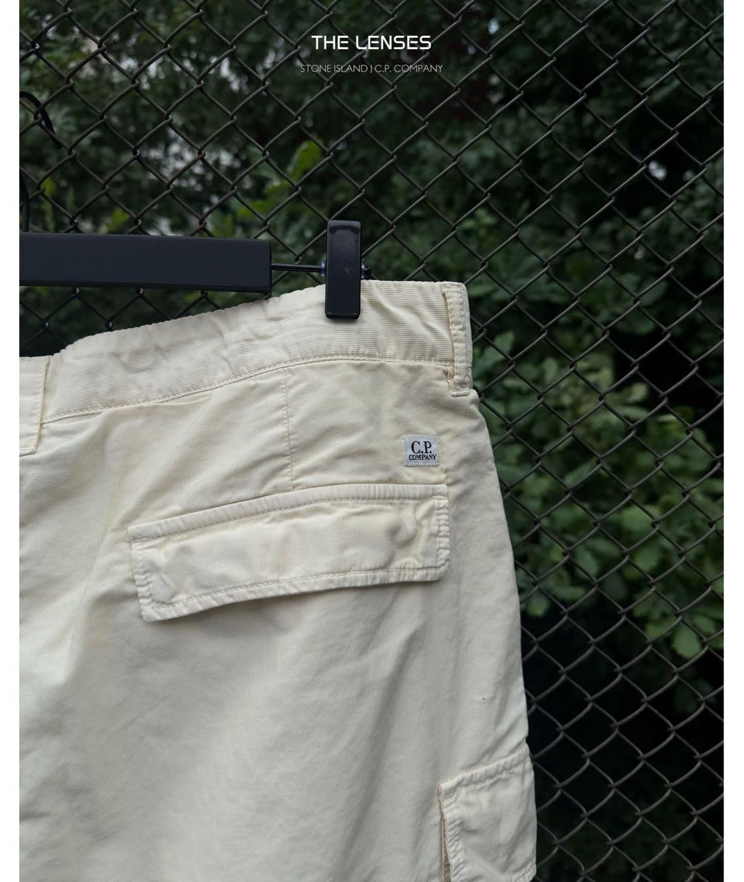 CP COMPANY Бежевые хлопковые шорты, фото 4