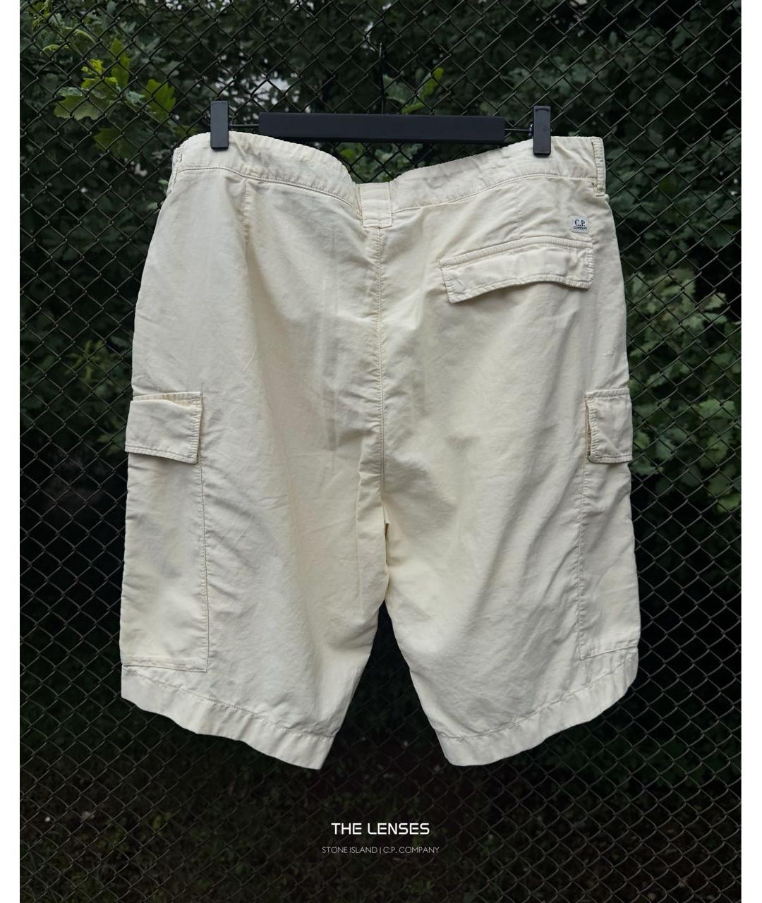 CP COMPANY Бежевые хлопковые шорты, фото 3
