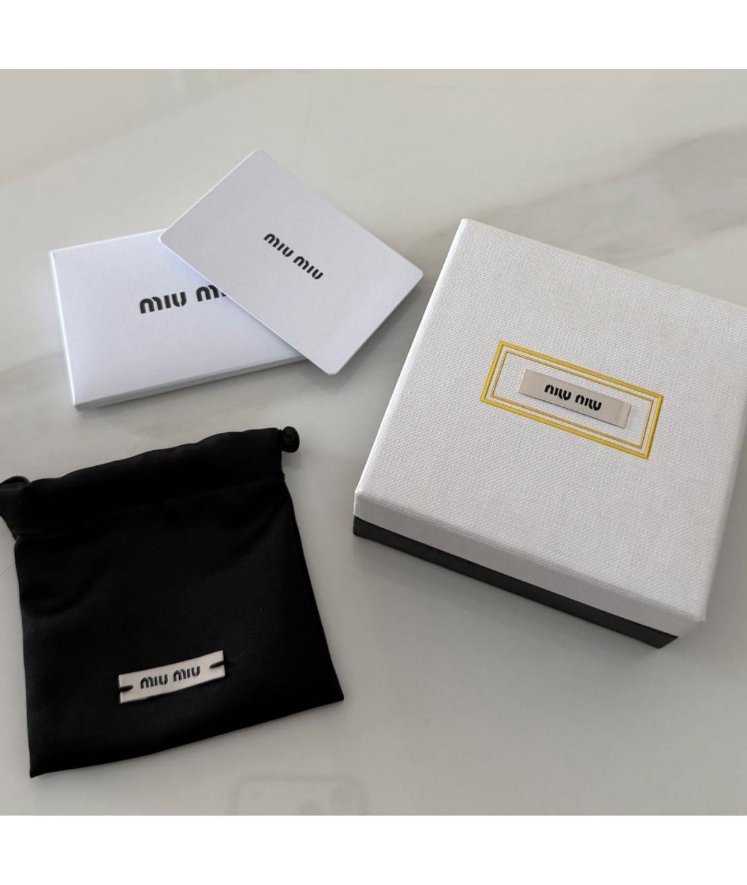 MIU MIU Желтые серьги, фото 3