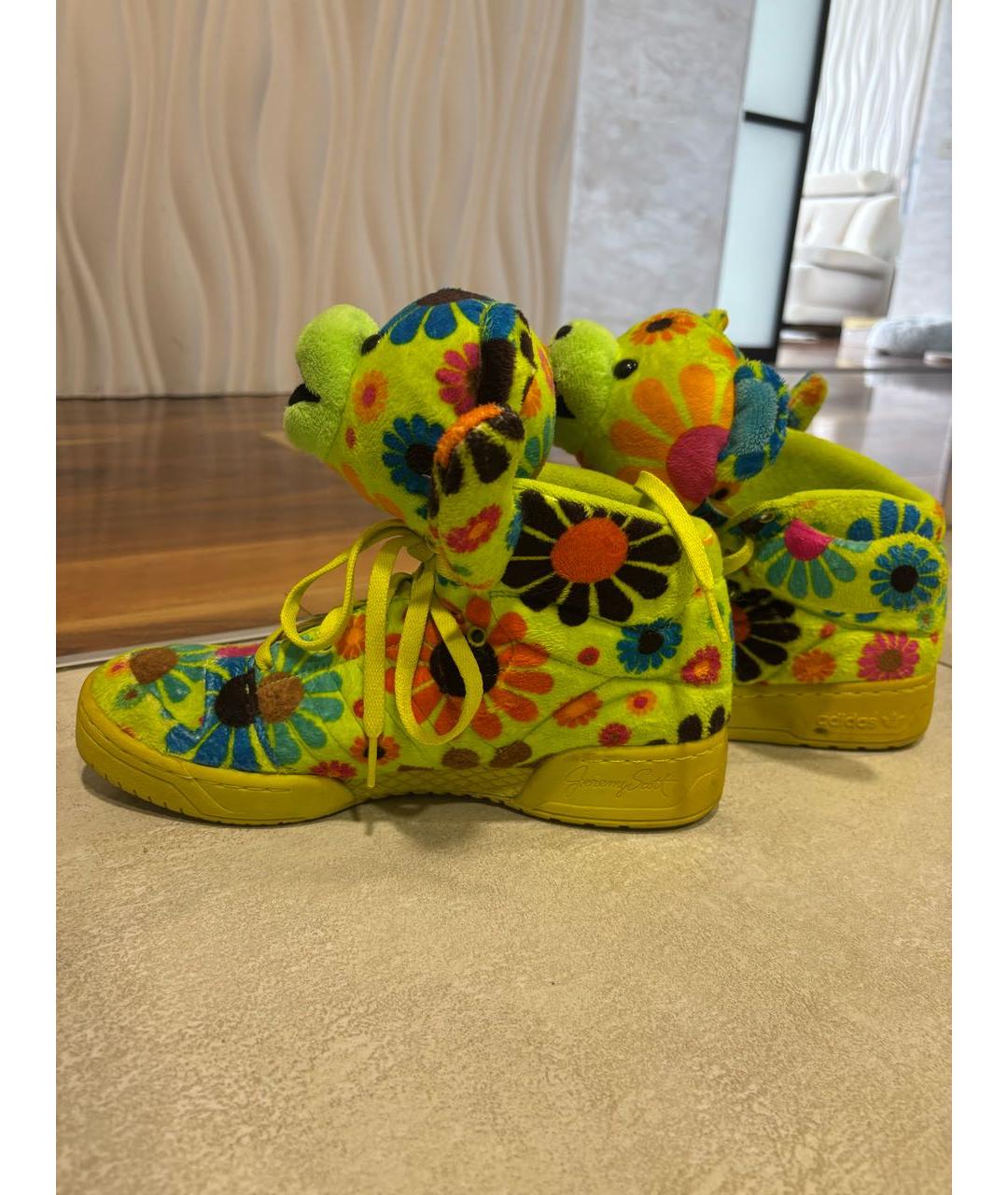 ADIDAS Салатовые высокие кроссовки / кеды, фото 6