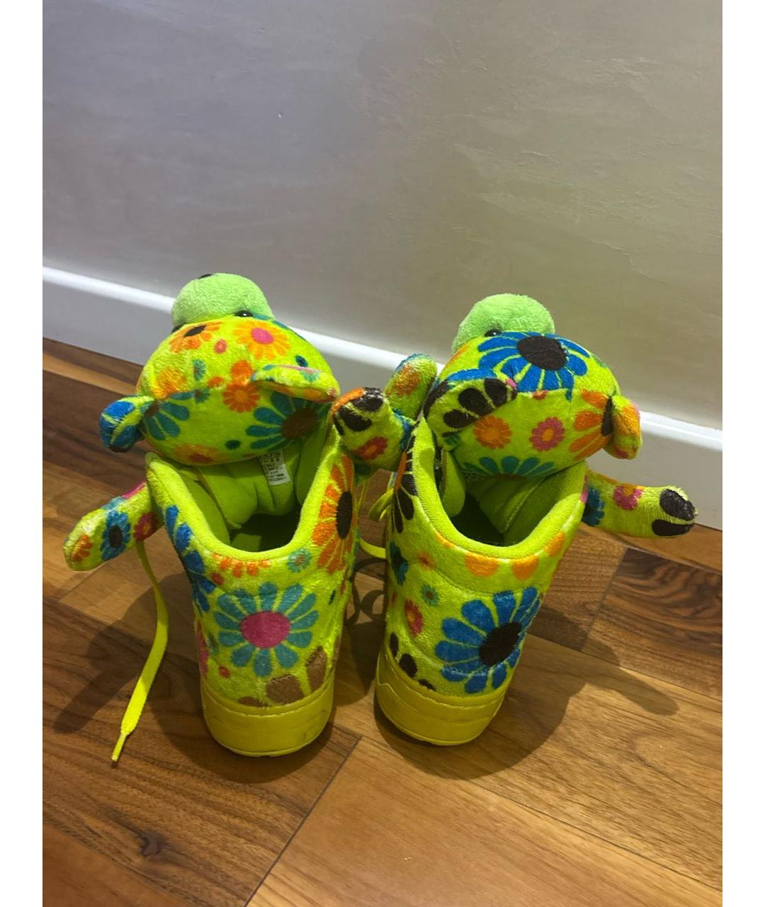 ADIDAS Салатовые высокие кроссовки / кеды, фото 3