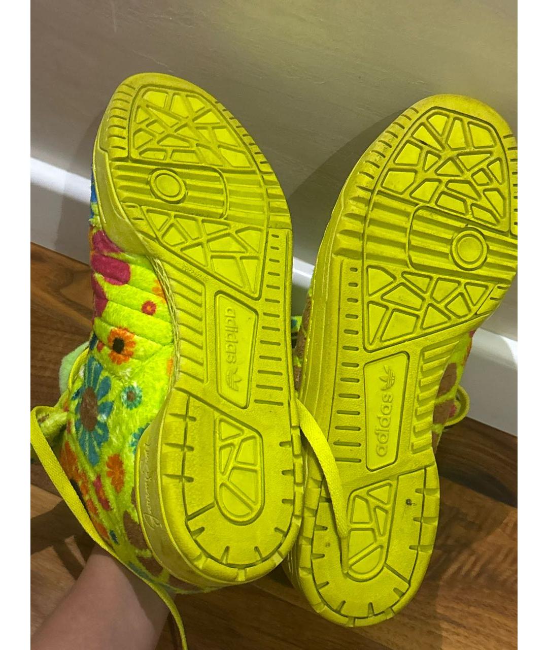 ADIDAS Салатовые высокие кроссовки / кеды, фото 5