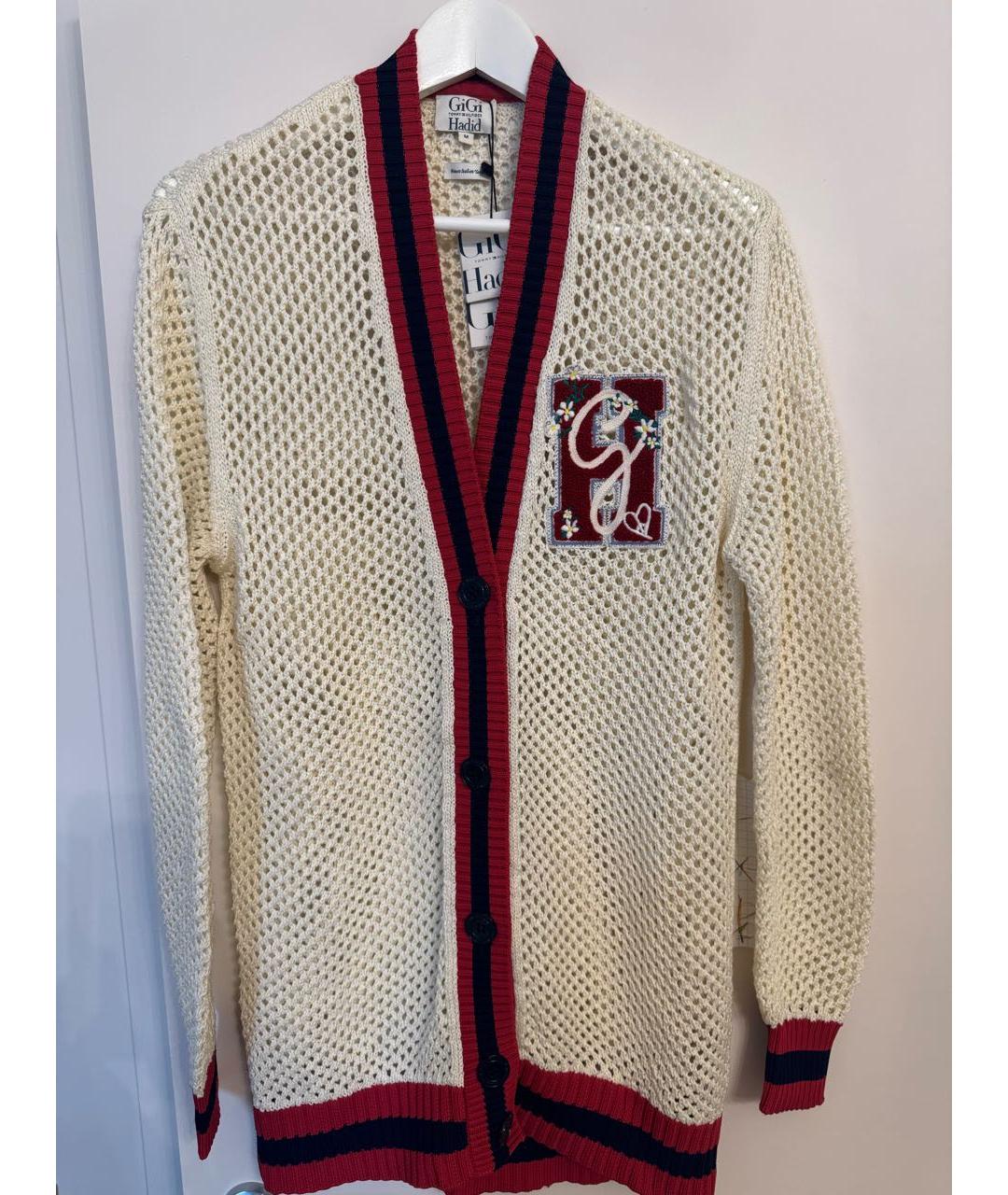 TOMMY HILFIGER Белый хлопковый кардиган, фото 3