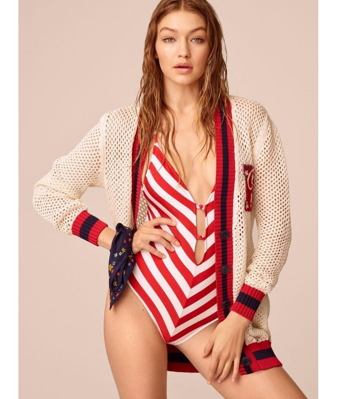 TOMMY HILFIGER Белый хлопковый кардиган, фото 2