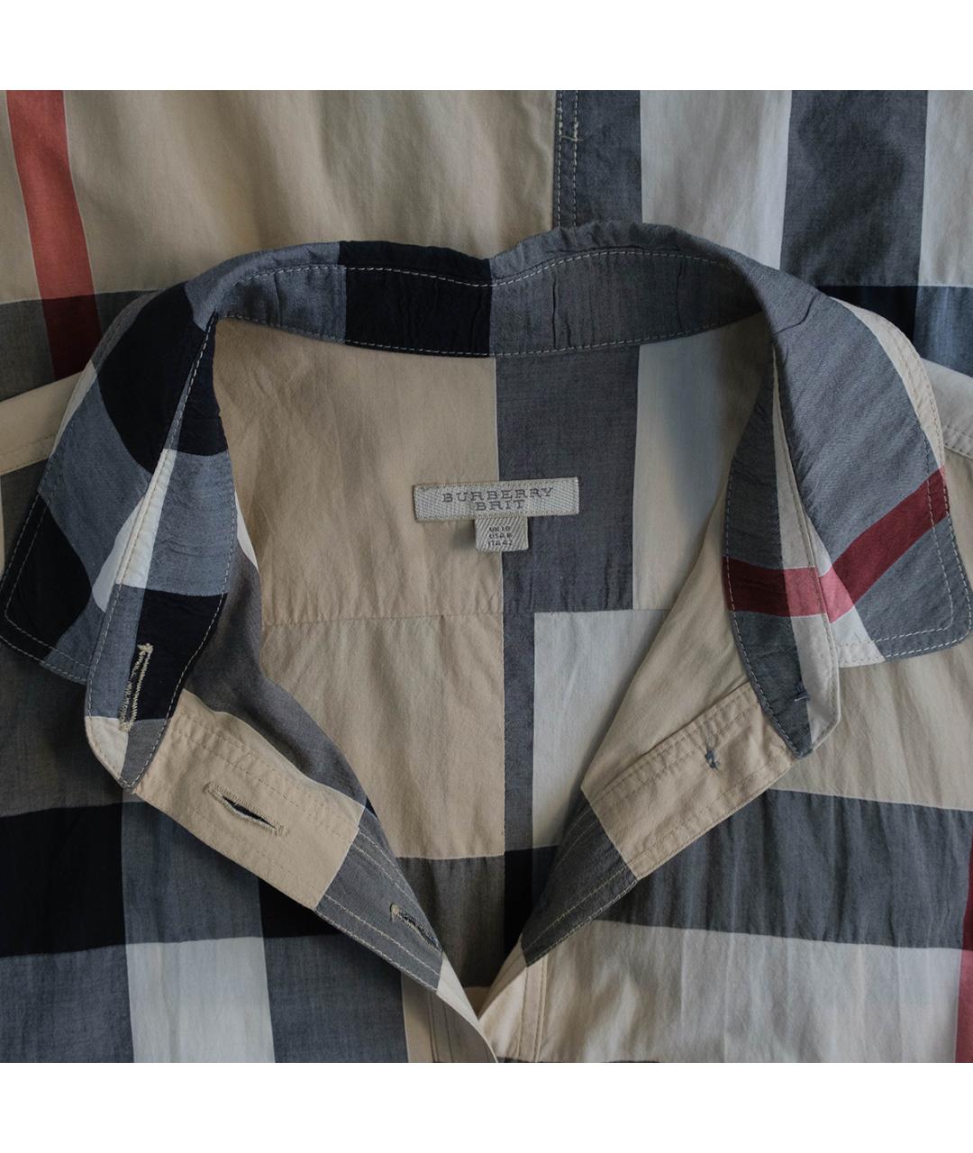 BURBERRY Бежевое хлопковое повседневное платье, фото 3