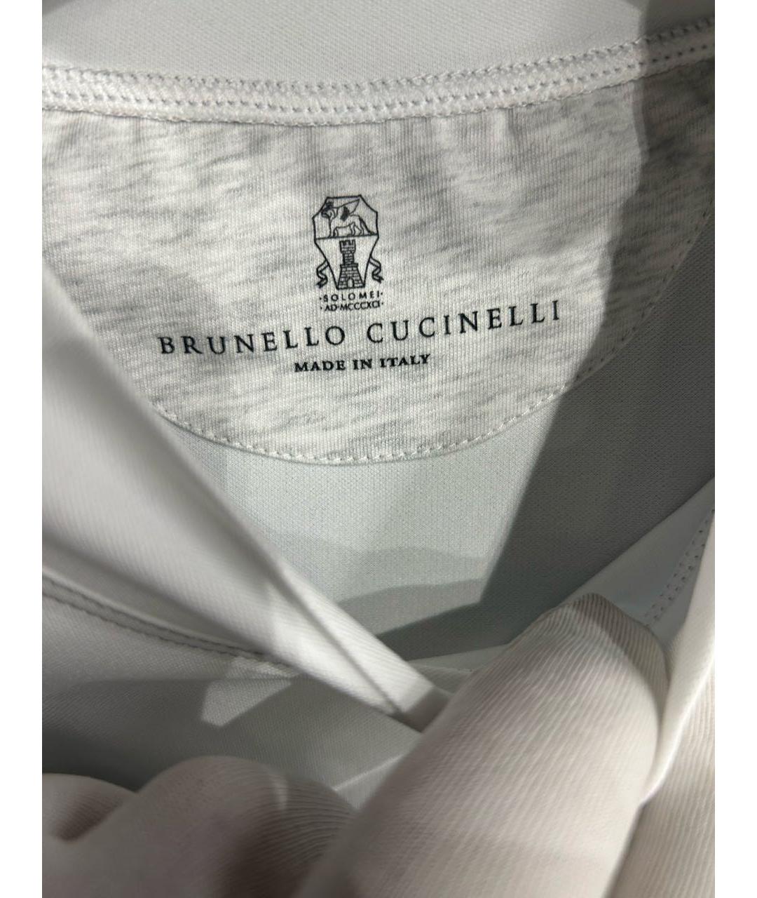 BRUNELLO CUCINELLI Белая футболка, фото 5