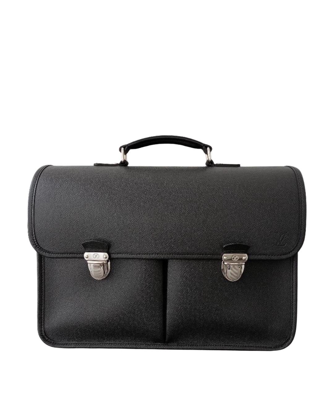 LOUIS VUITTON Серый кожаный портфель, фото 1