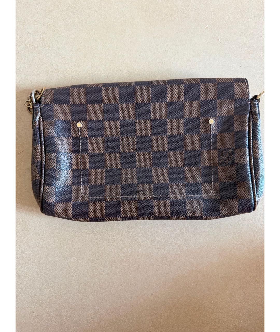 LOUIS VUITTON Коричневая канва сумка с короткими ручками, фото 3