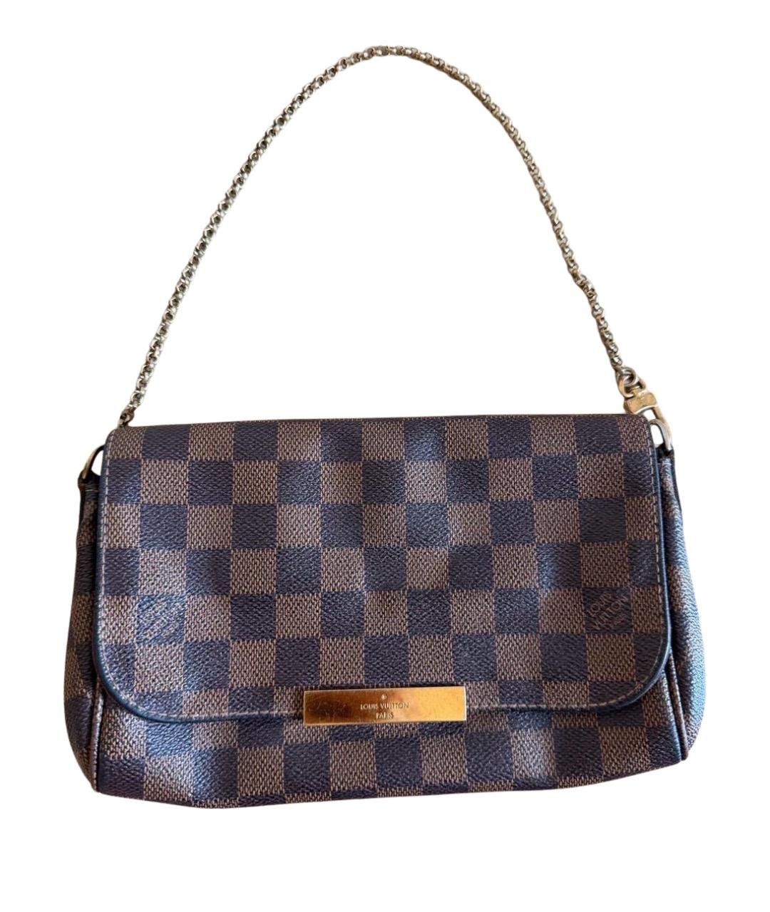 LOUIS VUITTON Коричневая канва сумка с короткими ручками, фото 1