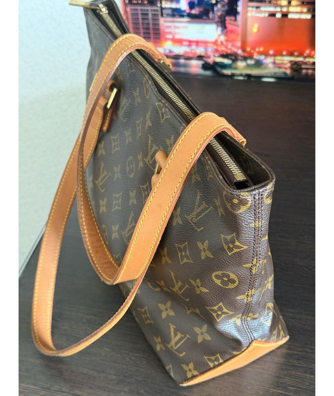 LOUIS VUITTON Коричневая канва сумка тоут, фото 2