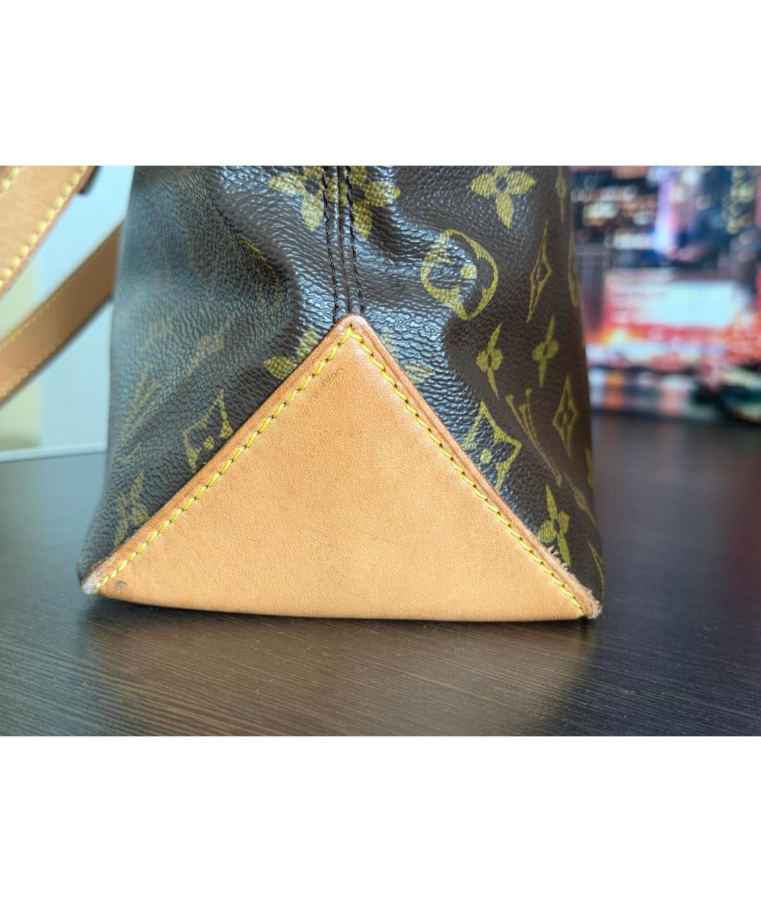 LOUIS VUITTON Коричневая канва сумка тоут, фото 7