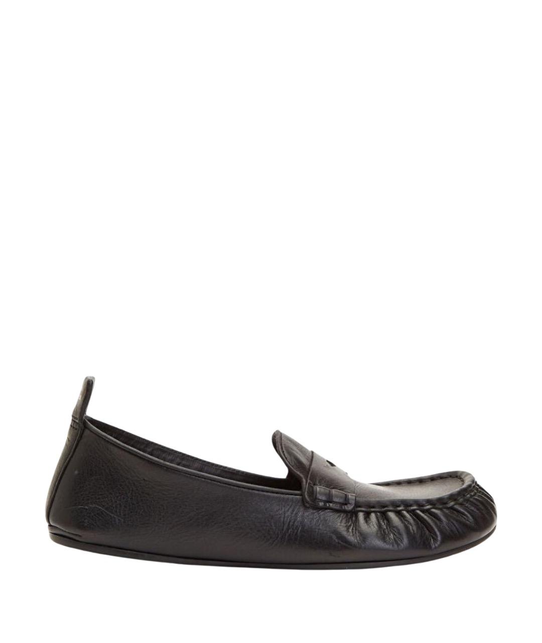 ACNE STUDIOS Черные кожаные лоферы, фото 1