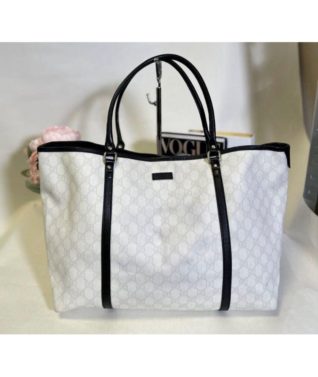 GUCCI Белая сумка тоут, фото 5