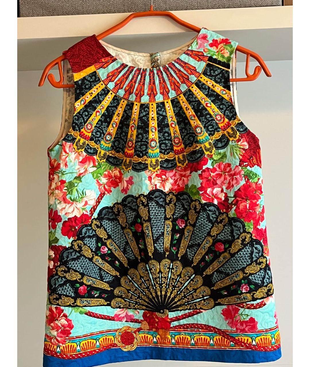 DOLCE&GABBANA Мульти вискозная блузы, фото 9
