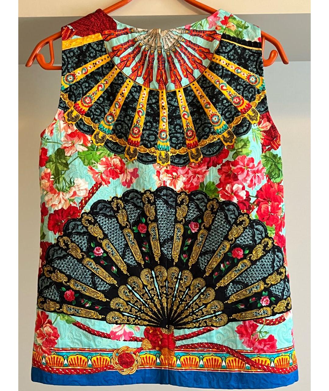 DOLCE&GABBANA Мульти вискозная блузы, фото 2