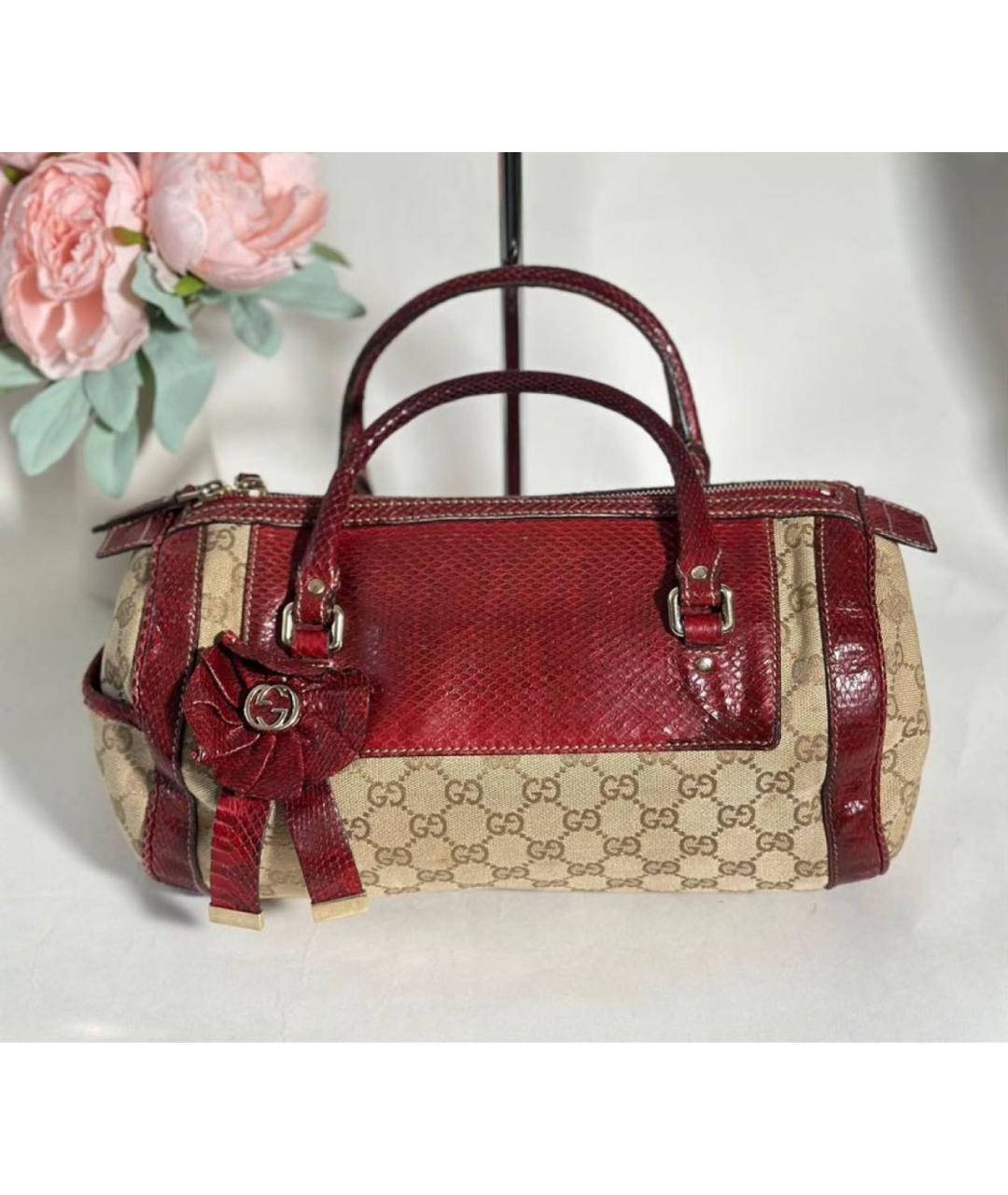 GUCCI Бежевая сумка с короткими ручками, фото 6