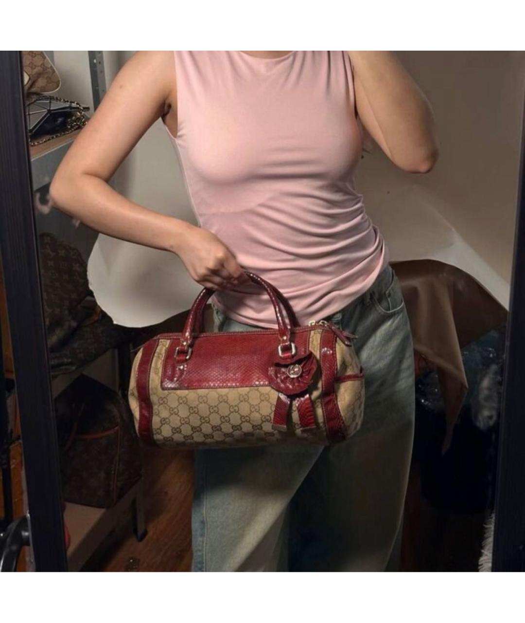 GUCCI Бежевая сумка с короткими ручками, фото 3