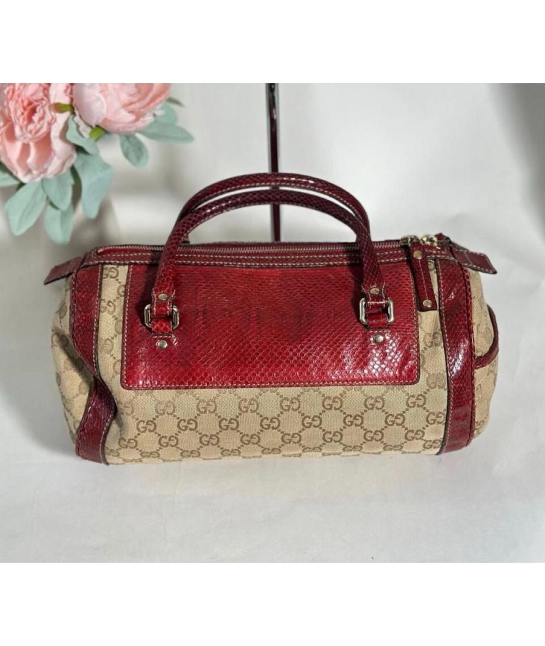 GUCCI Бежевая сумка с короткими ручками, фото 2
