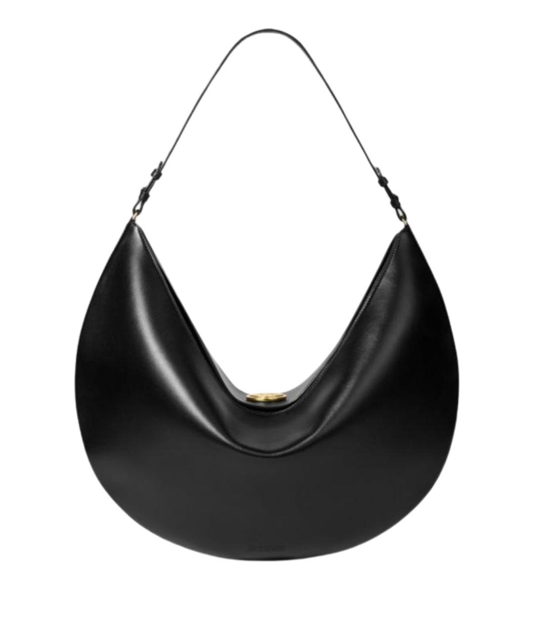 JACQUEMUS Черная кожаная сумка через плечо, фото 1