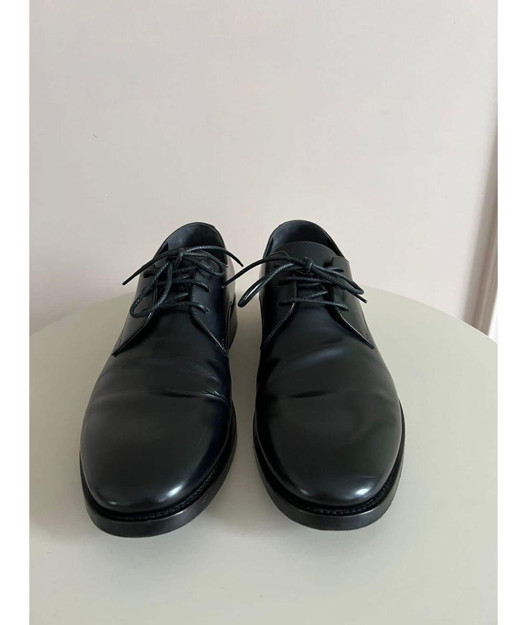 BALENCIAGA Черные кожаные туфли, фото 2