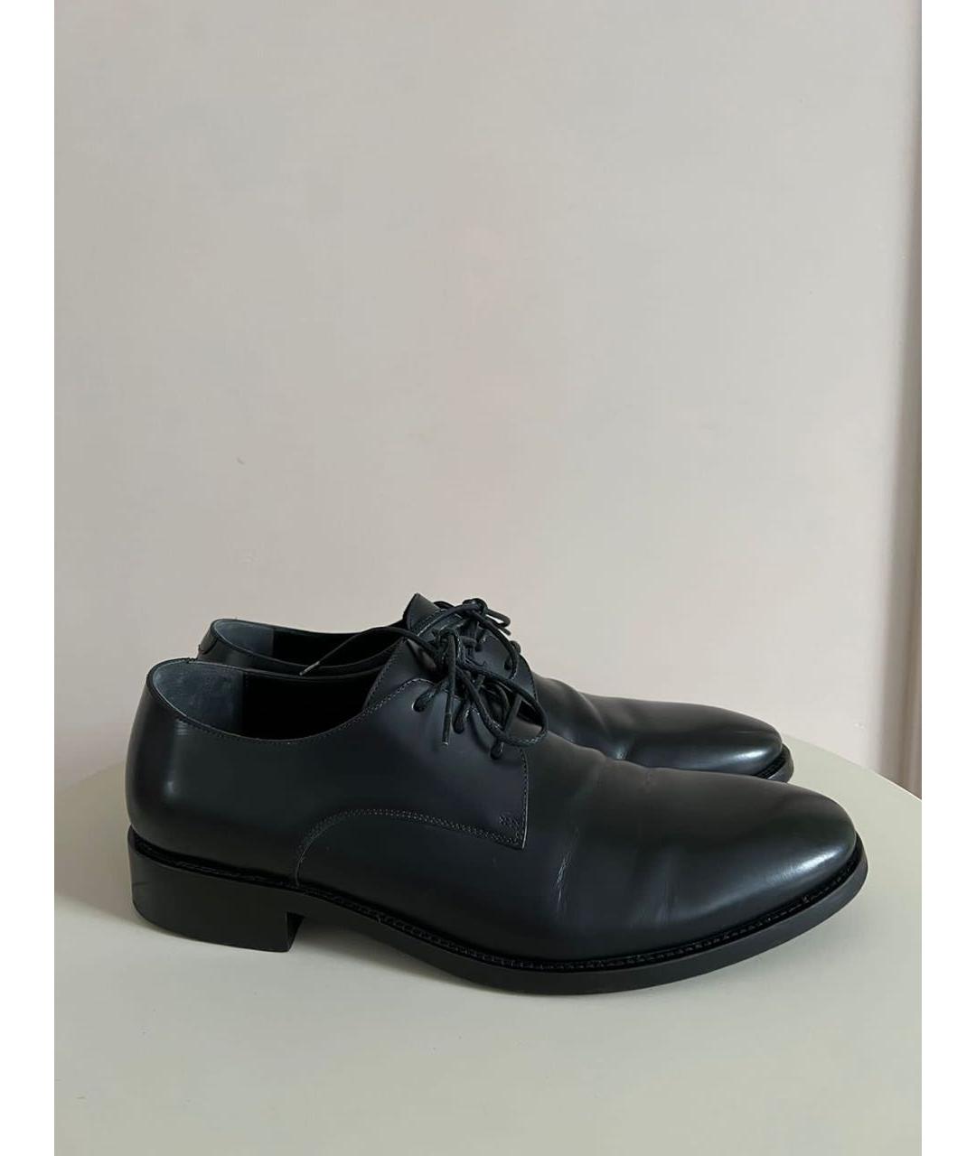 BALENCIAGA Черные кожаные туфли, фото 9