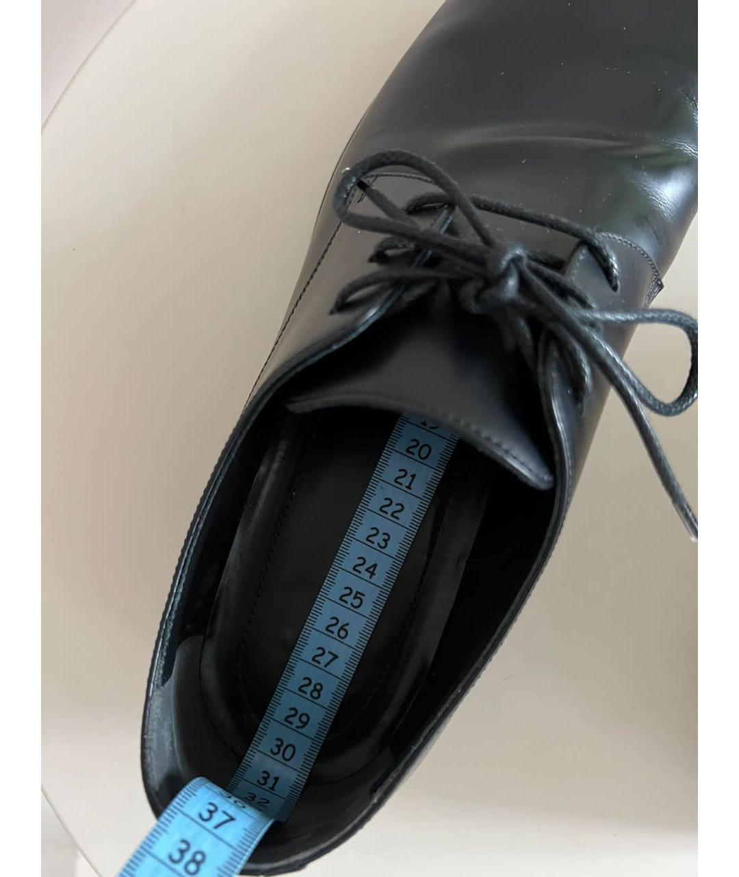 BALENCIAGA Черные кожаные туфли, фото 8