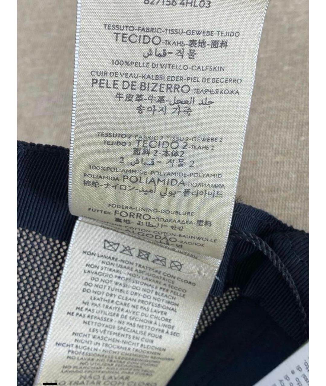 GUCCI Черная кожаная кепка/бейсболка, фото 8
