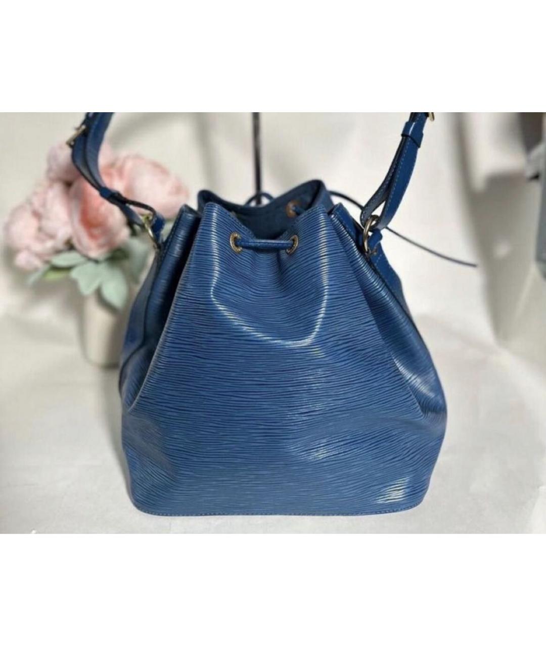 LOUIS VUITTON Синяя кожаная сумка через плечо, фото 2