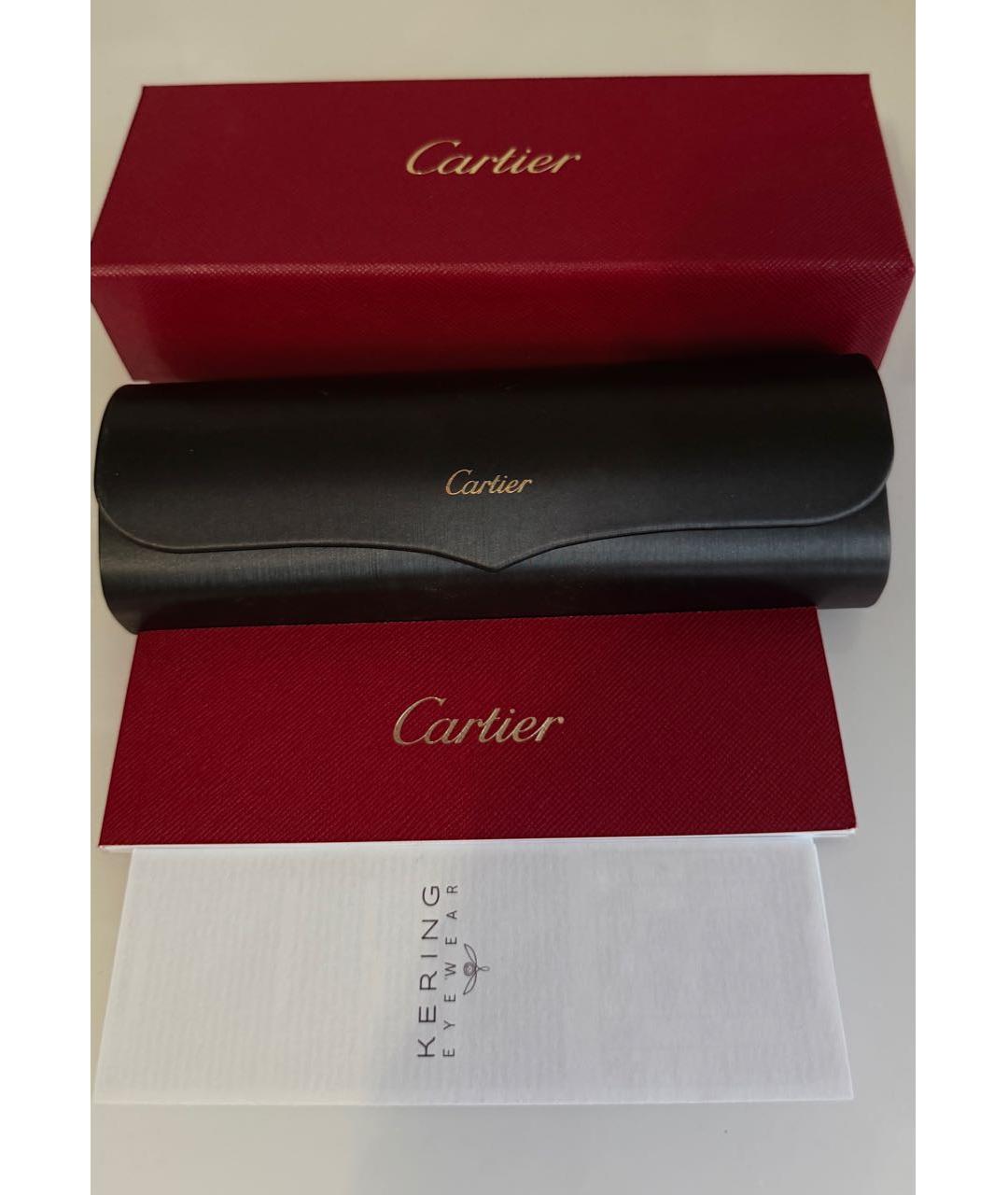 CARTIER Золотые металлические солнцезащитные очки, фото 8