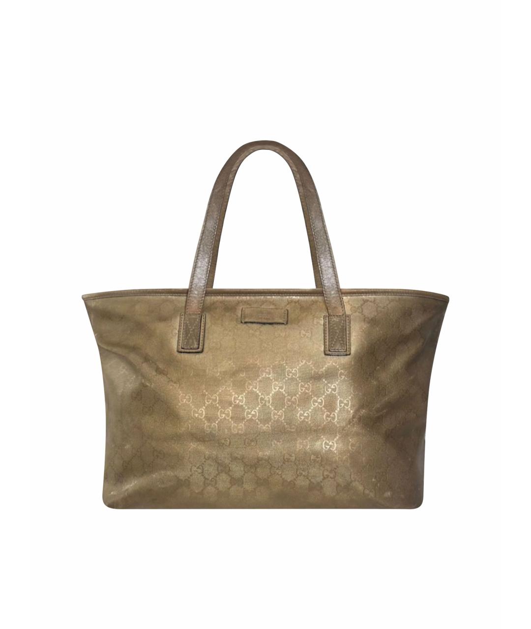 GUCCI Золотая канва сумка тоут, фото 1