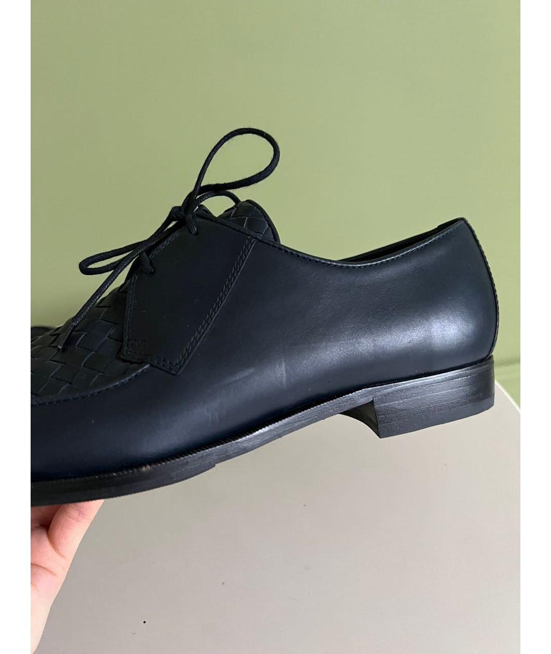 BOTTEGA VENETA Черные кожаные туфли, фото 7