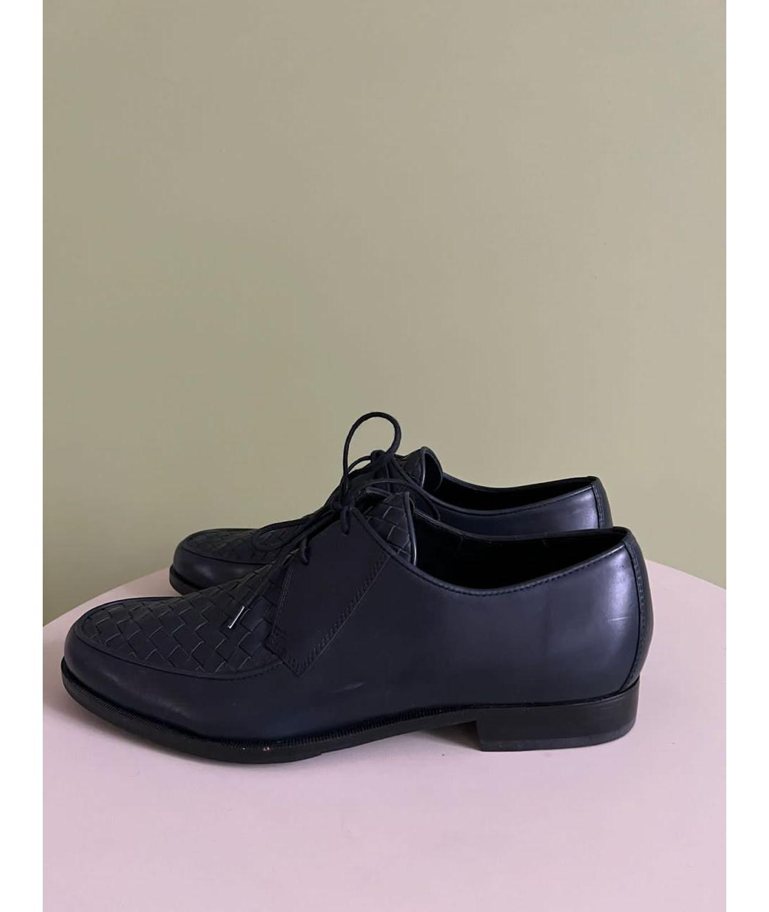 BOTTEGA VENETA Черные кожаные туфли, фото 3