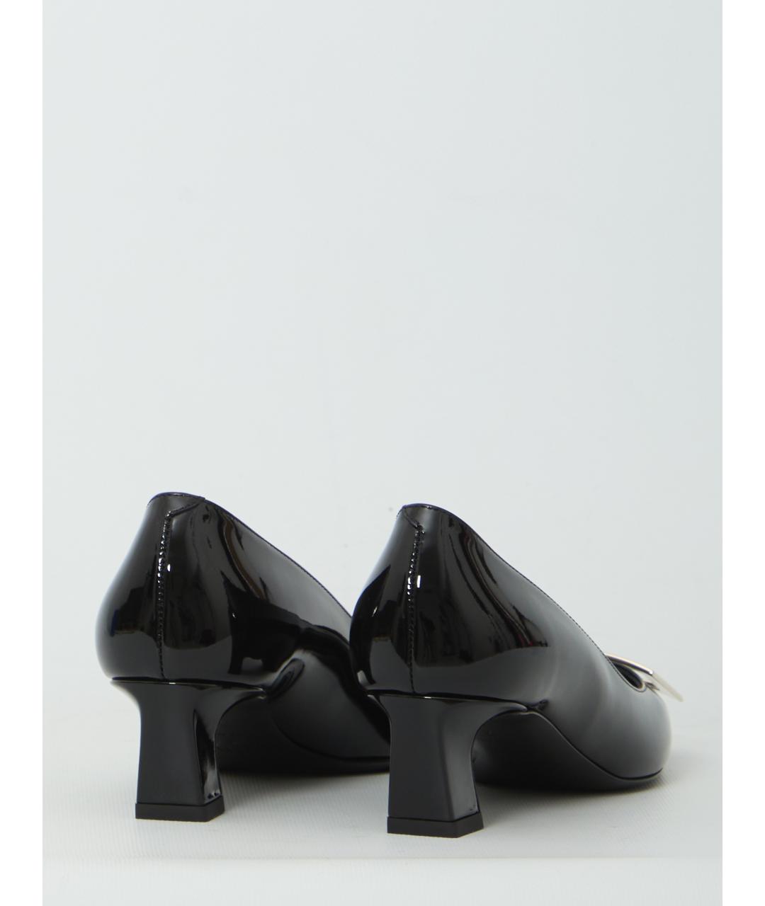 ROGER VIVIER Черные кожаные туфли, фото 3