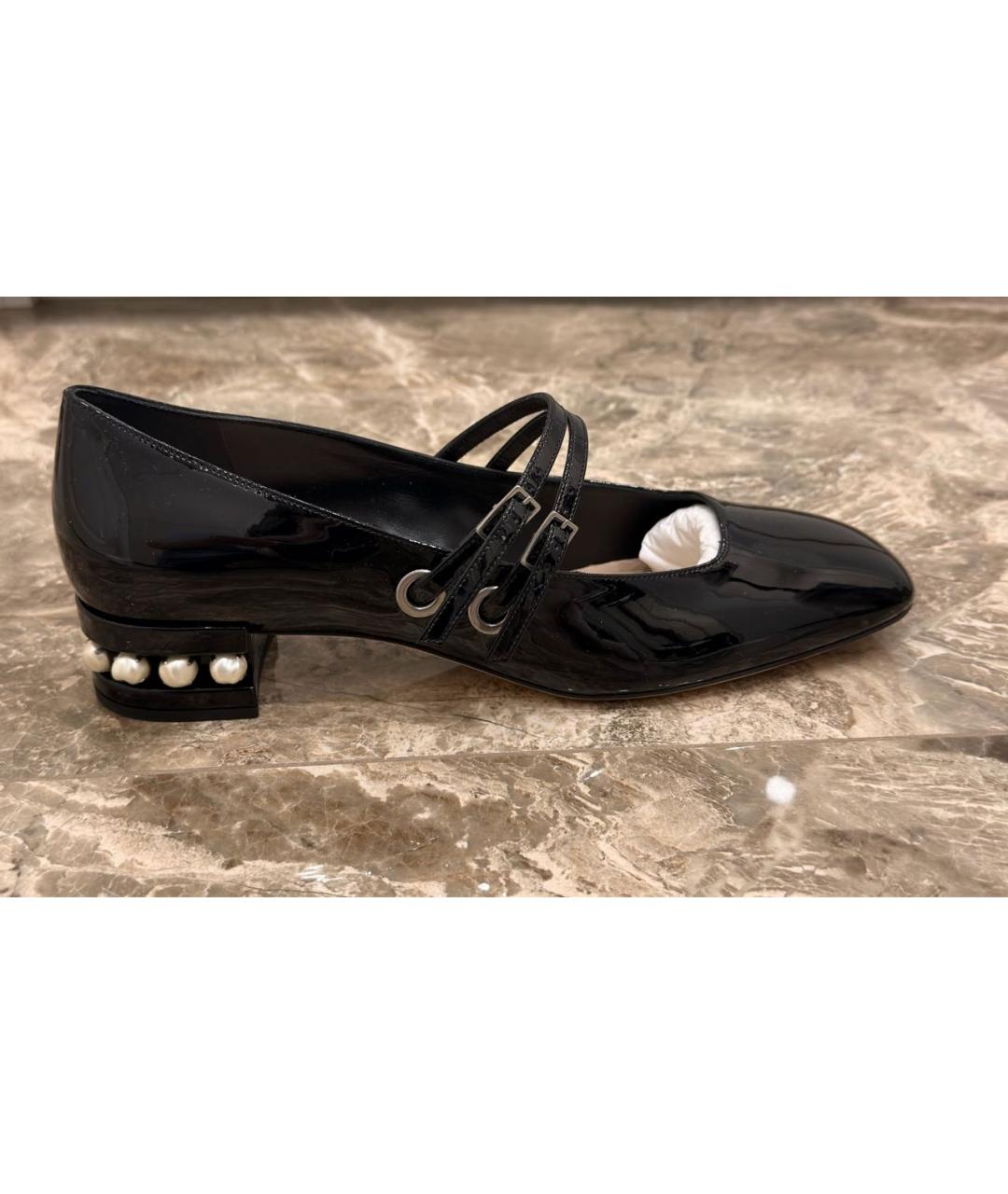 CHRISTIAN DIOR Черные туфли из лакированной кожи, фото 8