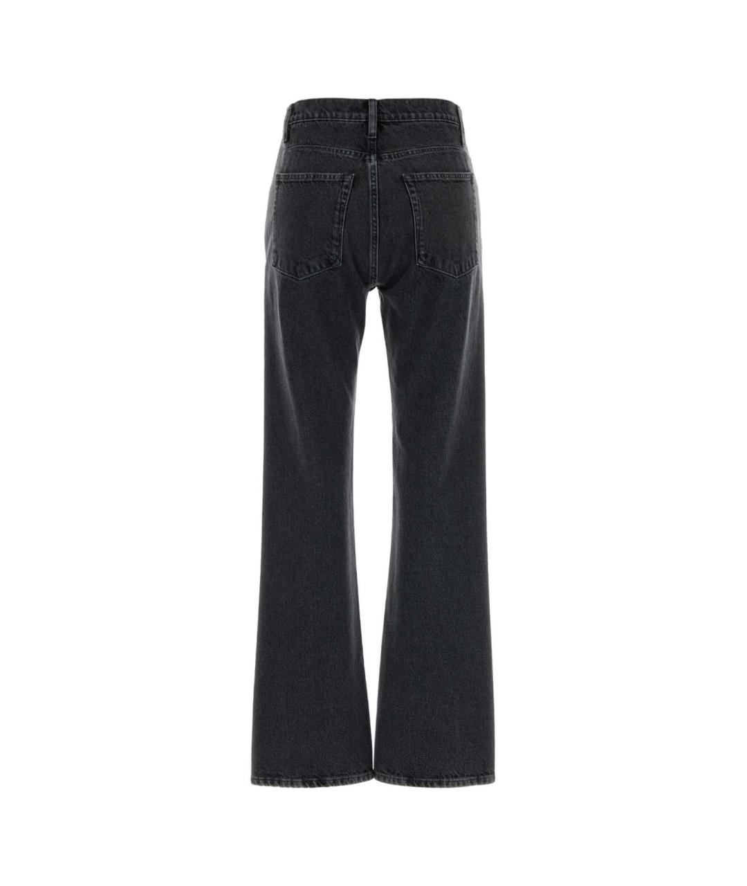 JIL SANDER Серые хлопковые прямые джинсы, фото 2