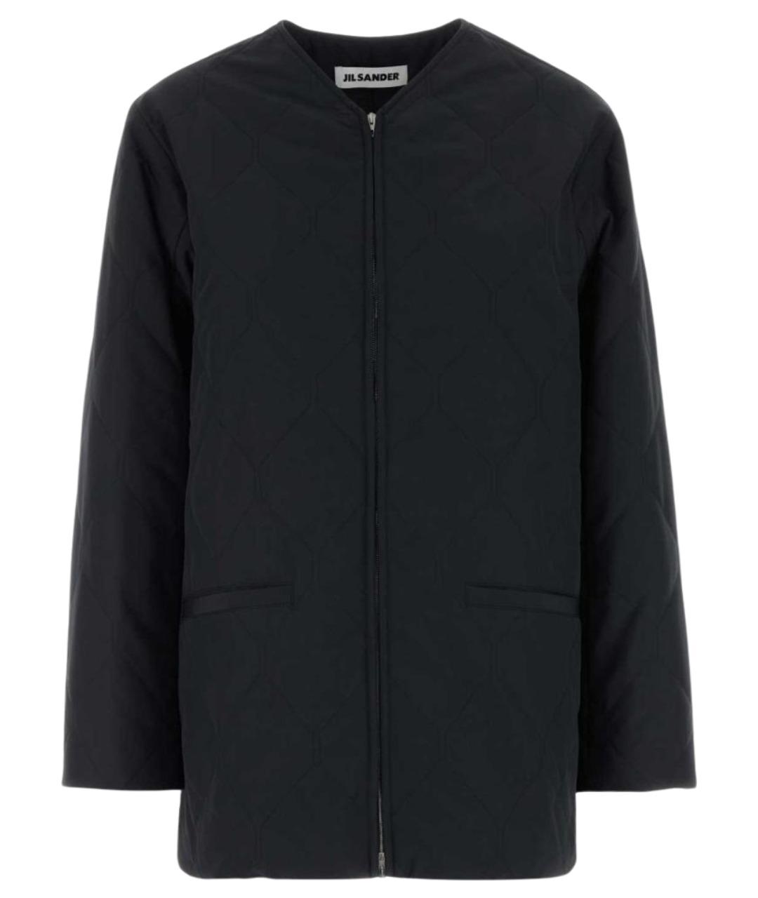 JIL SANDER Черная полиэстеровая куртка, фото 1