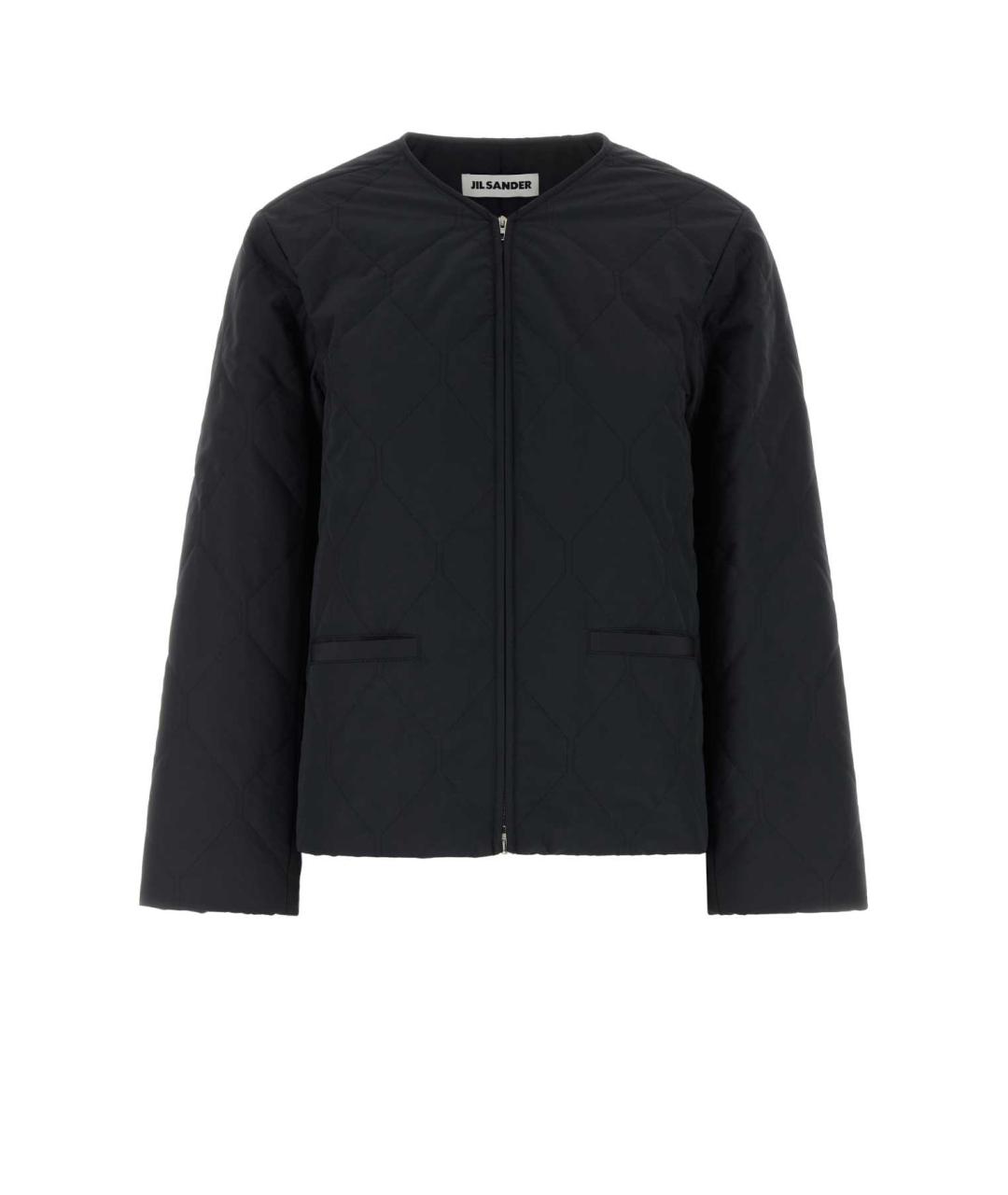 JIL SANDER Черная полиэстеровая куртка, фото 1