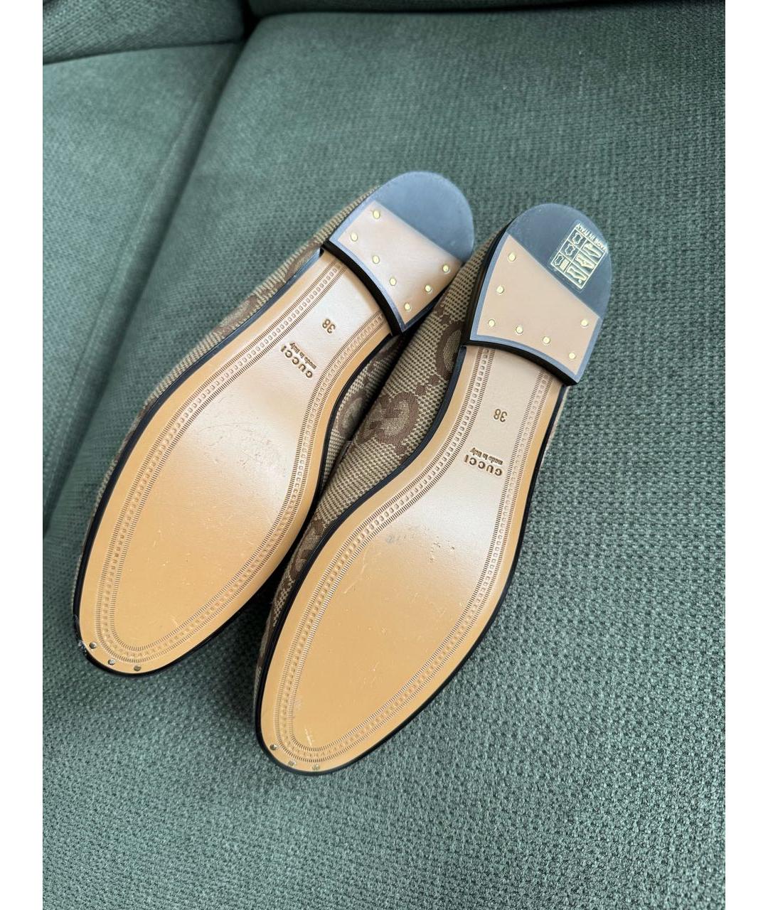 GUCCI Коричневые лоферы, фото 5