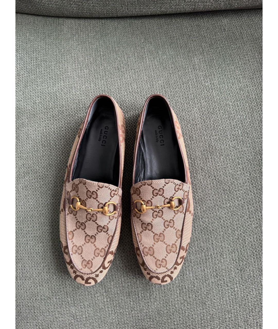 GUCCI Коричневые лоферы, фото 7