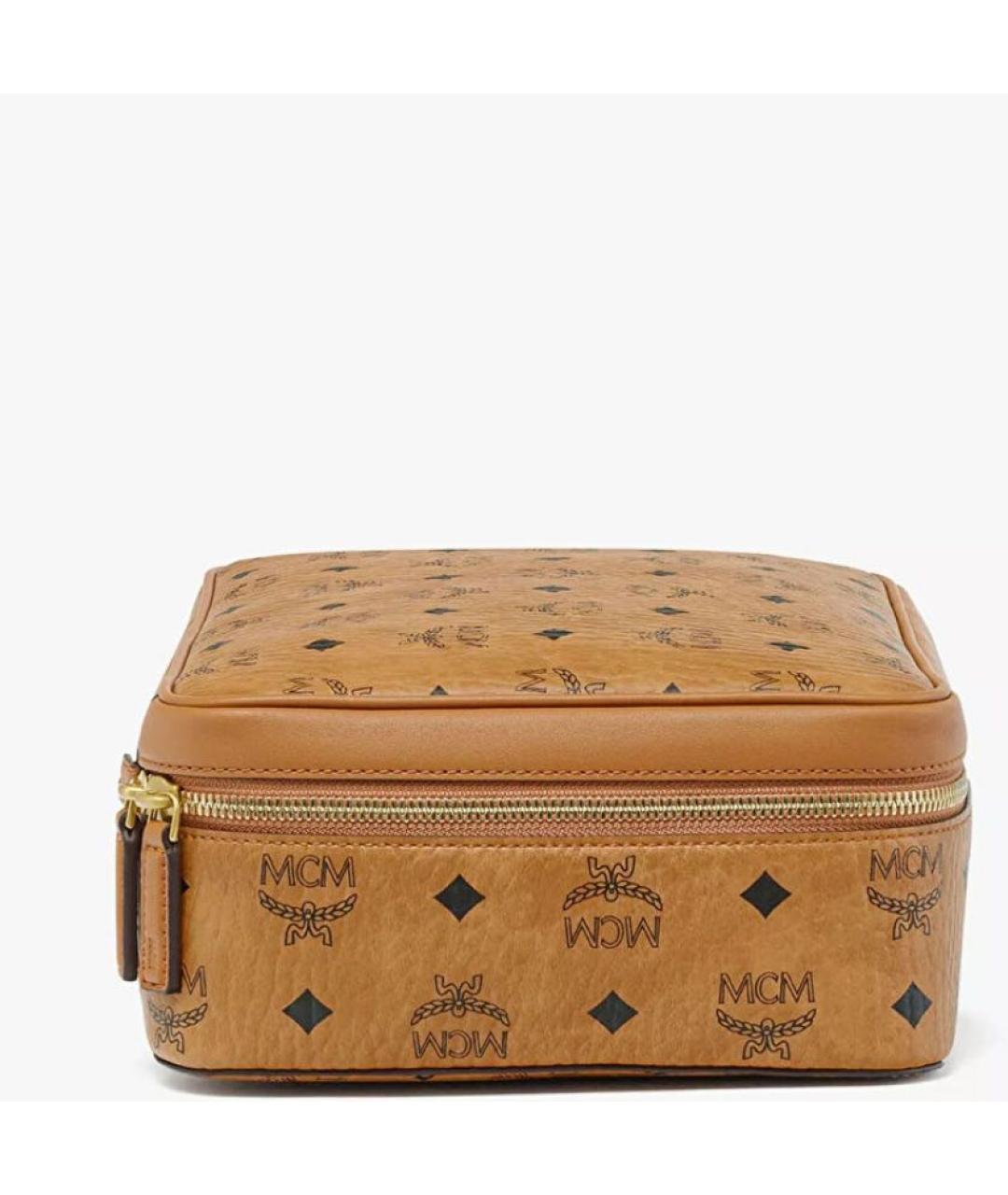 MCM Коричневая канва косметичка, фото 2