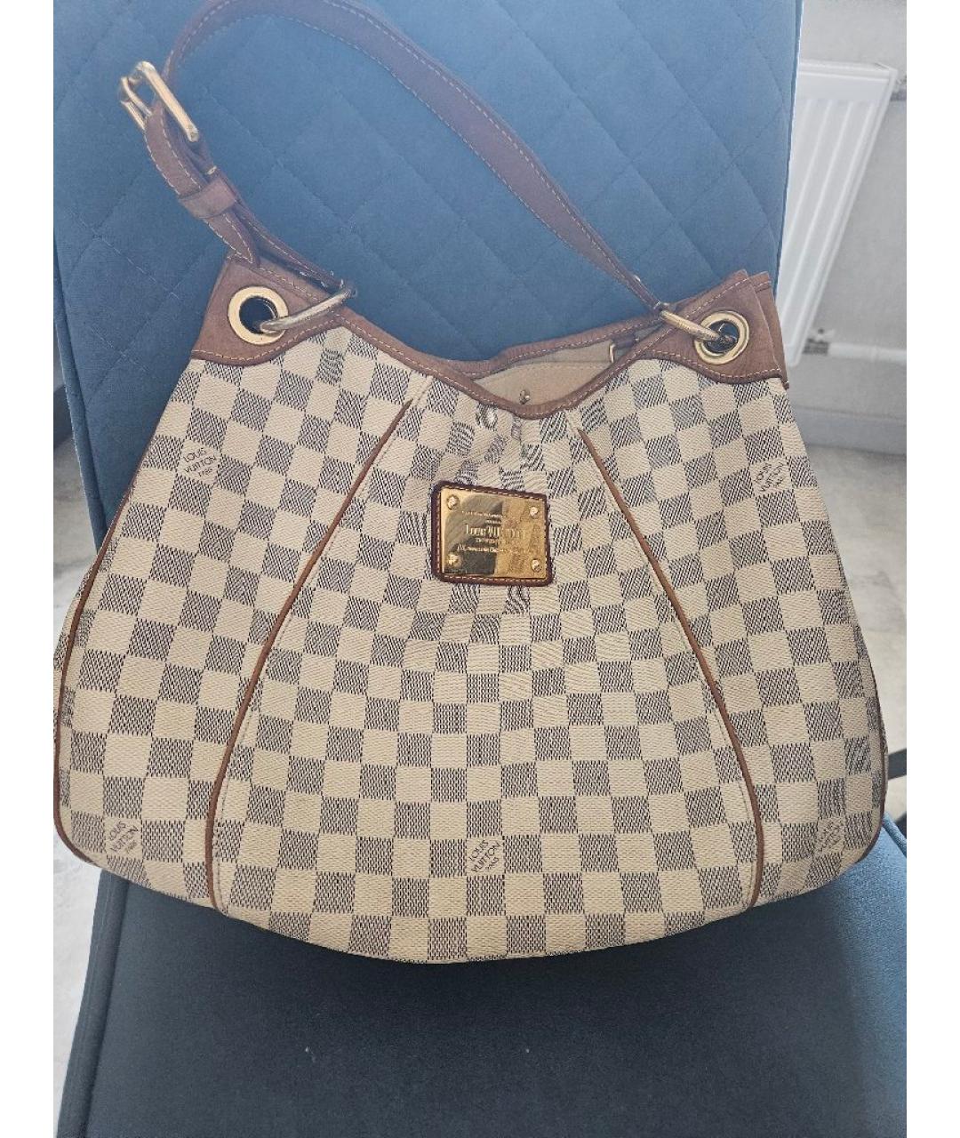 LOUIS VUITTON Белая канва сумка тоут, фото 5